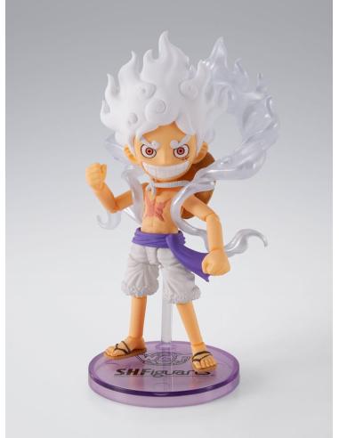Bandai Tamashii Nations One Piece Figura World Collactable Figures x S.H. Figuarts Monkey D. Luffy Gear 5 8 cm