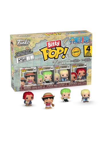 Funko One Piece Pack de 4 Figuras Bitty POP! Vinyl Luffy 2,5 cm