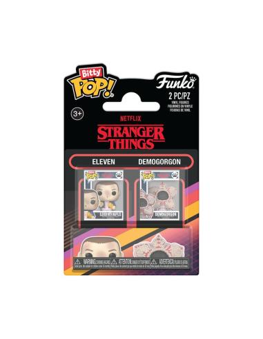Funko Stranger Things Pack de 2 Figuras Bitty POP! Vinyl Eleven&Demogorgon 2,5 cm