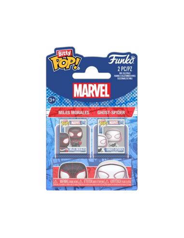 Funko Spider-Man Pack de 2 Figuras Bitty POP! Vinyl MilesM&SGwen 2,5 cm