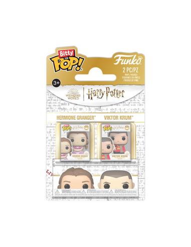 Funko Harry Potter Pack de 2 Figuras Bitty POP! Vinyl Hermione & Krum 2,5 cm