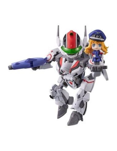 BANDAI SPIRITS CO. LTD VF-25F MESSIAH VALKYRIE WITH SHERYL FIGURA 10 CM MACROSS FRONTIER TINY SESSION