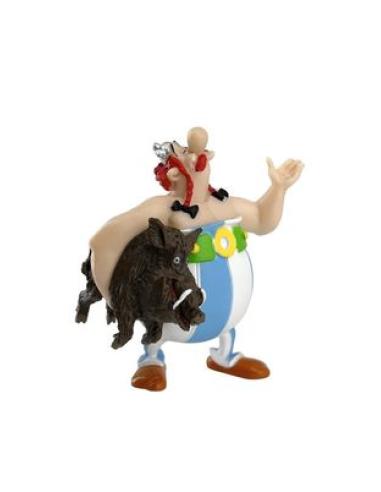 PLASTOY SAS OBELIX LLEVANDO JABALI FIG 7 CM ASTERIX PLASTOY