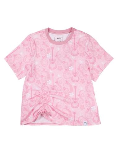 Loungefly Disney by Loungefly Tee Camiseta Unisex Hannah Montana Shirred Hem talla L
