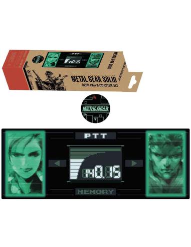 Metal Gear Solid Vade Escolar & posavasos Solid Snake x Raiden Limited Edition