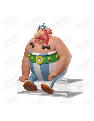 Plastoy Astérix el Galo Figura Obélix sentado 13,5 cm