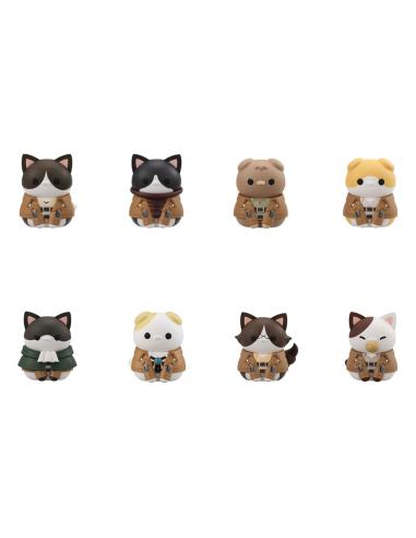 Megahouse Attack on Titan Mega Cat Project Attack on Tinyan Minifiguras Gathering Scout Regiment danyan! 3 cm Surtido (8)
