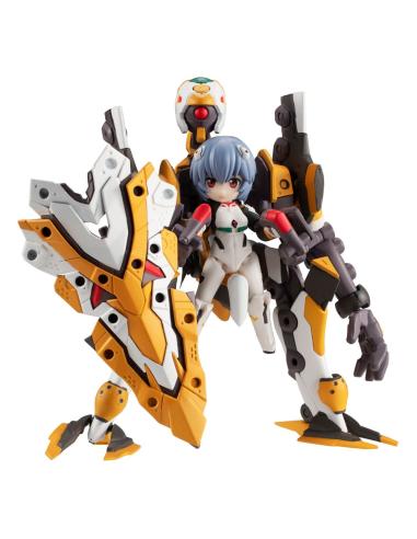 Megahouse Evangelion Figuras Desktop Army Ayanami Rei & Evangelion No. 0 (Kai) 15 cm