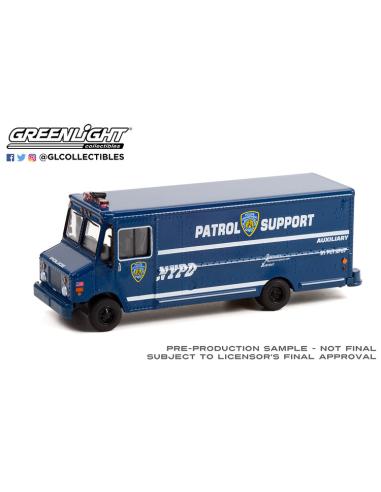 Coche de metal en miniatura Step Van - New York City Police Dept (NYPD) Greenlight 1/64