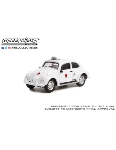 Coche de metal en miniatura Volkswagen Beetle Taxi (México) "Vee Dub Series 14" Greenlight 1/64