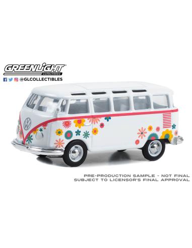 Coche de metal en miniatura Volkswagen Type 2 (T1) Vee-Dub Series 17 Greenlight 36080-B escala 1/64
