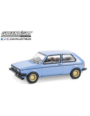 Coche de metal en miniatura Volkswagen Golf – Monaco Blue (1982) Greenlight 1/64
