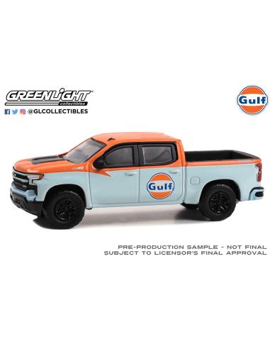 Coche de metal en miniatura Chevrolet Silverado 1500 Z71 LT Trail Boss 2023 Greenlight 1:64