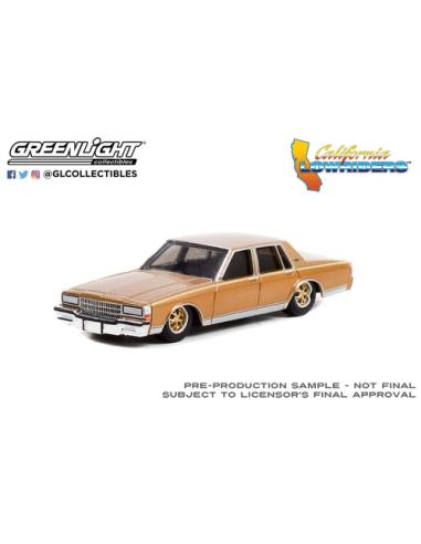 Coche de metal en miniatura Chevrolet Caprice California Lowriders Series 1 Greenlight 1/64