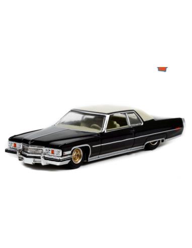 Coche de metal en miniatura Cadillac Sedan deVille California Lowriders Series 1 Greenlight 1/64