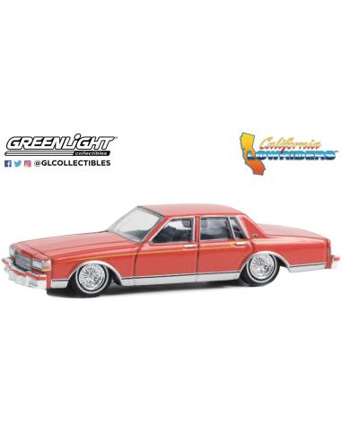 Coche de metal en miniatura Chevrolet Caprice Classic California Lowriders Series 3 Greenlight 63040-F escala 1/64