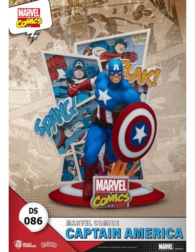 Beast Kingdom Toys Marvel Comics Diorama PVC D-Stage Captain America 16 cm
