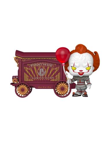 Funko It-Welcome to Derry POP! Town Vinyl Figura Pennywise & Wagon 9 cm