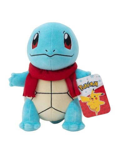 Jazwares Pokémon Peluche Squirtle con bufanda 20 cm