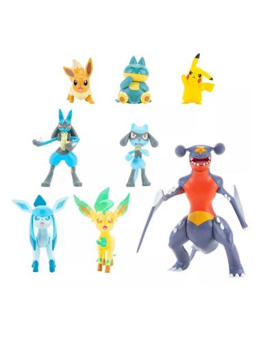 Jazwares Pokémon Pack de 8 Figuras Battle Sinnoh Region 5-11 cm