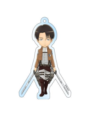 Sakami Merchandise Attack on Titan Llavero Levi Holographic 8 cm