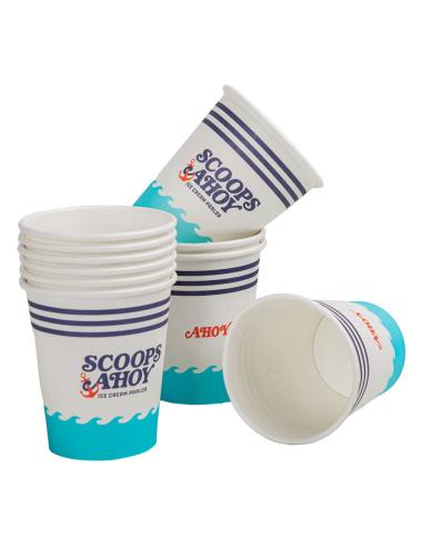 Cinereplicas Stranger Things Conjunto de 24 vasos de papel Scoops Ahoy