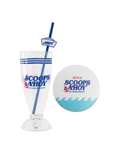 Cinereplicas Stranger Things Set de vasos para batidos Scoops Ahoy