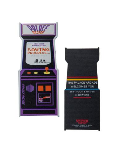 Cinereplicas Stranger Things Marcador de metal Arcade