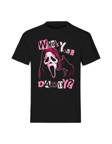 Indiego Scream Camiseta Ghost Face Who's Your Daddy talla S
