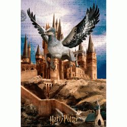 Puzzle lenticular Buckbeak y Hogwarts Harry Potter 300pzs - Imagen 1