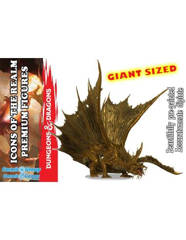 WIZKIDS D&D IOTR ADULT GOLD DRAGON PREMIUM FIG.