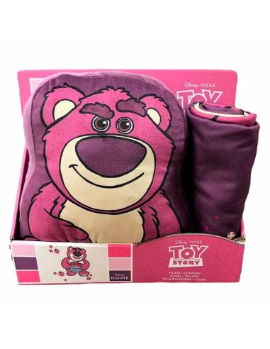 DISNEY Set manta polar + cojin Lotso Toy Story Disney Pixar