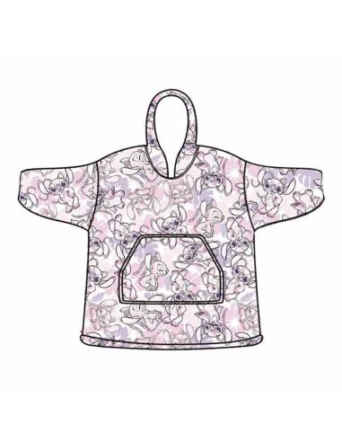 DISNEY Bata sudadera oversize Angel Stitch Disney adulto