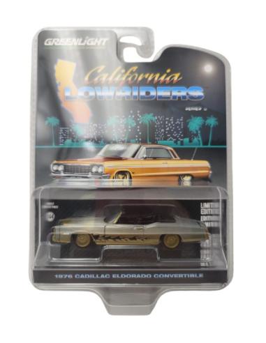 Coche de metal en miniatura Cadillac Eldorado Convertible California Lowriders Series 6 Versión Especial 63070-F-VE escala 1/64
