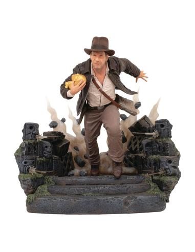 Diamond Select Indiana Jones: En busca del arca perdida Deluxe Gallery Estatua PVC Escape with Idol 25 cm