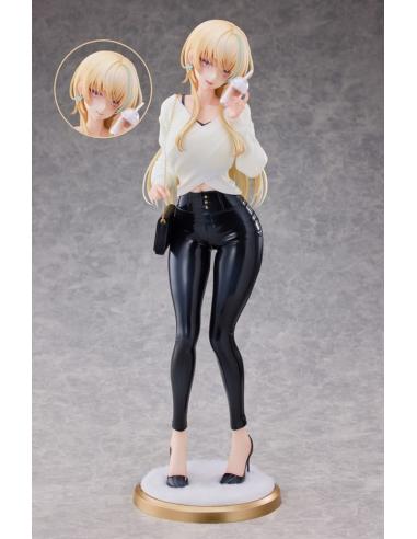 Otherwhere Original Character Estatua 1/4 Aoi Koigakubo Illustrated by Fujiko Leather Pants Deluxe Edition 42 cm