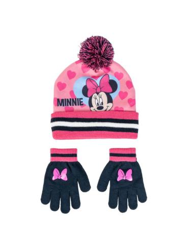CERDÁ Set gorro y guantes Minnie Disney