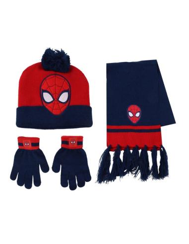 CERDÁ Conjunto gorro guantes braga cuello Spiderman Marvel