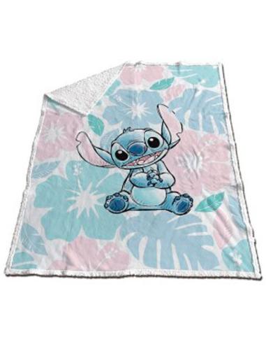 DISNEY Manta coralina sherpa Stitch Disney 130x170cm