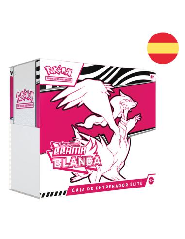POKEMON JUEGO DE CARTAS Estuche Entrenador juego cartas coleccionables Llama Blanca Pokemon español