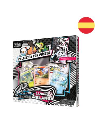 POKEMON JUEGO DE CARTAS Blister juego cartas coleccionables Poster Fulgor Negro y Llama Blanca Pokemon español