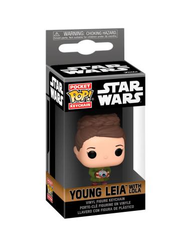 FUNKO Llavero Pocket POP Star Wars Obi-Wan Kenobi 2 Young Leia Organa