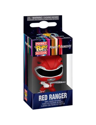 FUNKO Llavero Pocket POP Power Rangers 30th Anniversary Red Ranger