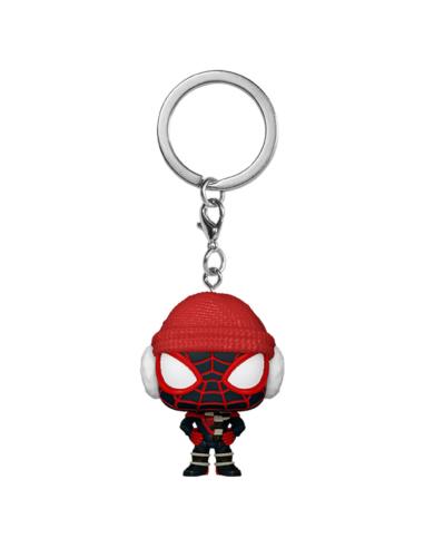 FUNKO Llavero Pocket POP Marvel Spiderman Miles Morales Winter Miles