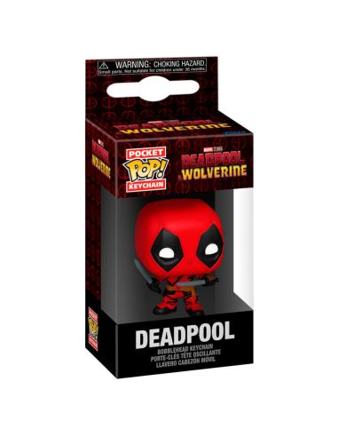 FUNKO Llavero Pocket POP Marvel Deadpool & Wolverine Deadpool