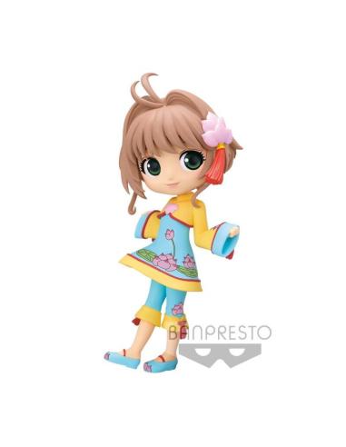 BANPRESTO Figura Sakura Kinomoto Ver.A Cardcaptor Sakura Clear Card Q posket 14cm