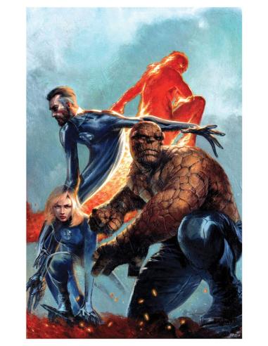 Sideshow Collectibles Marvel Litografia The Fantastic Four 41 x 61 cm - sin marco
