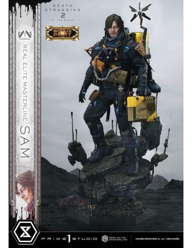 Prime 1 Studio Death Stranding 2: On the Beach Estatua Real Elite Masterline Series 1/3 Sam Deluxe Bonus Version 83 cm