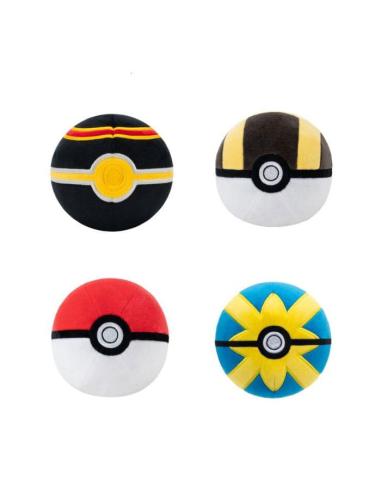 Jazwares Pokémon Peluche Pokeball diferentes versiones 10 cm