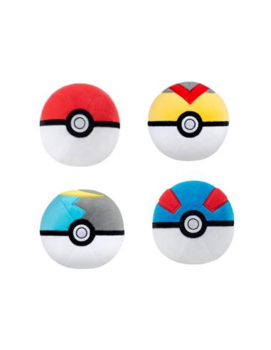 Jazwares Pokémon Peluche Pokeball diferentes versiones 10 cm